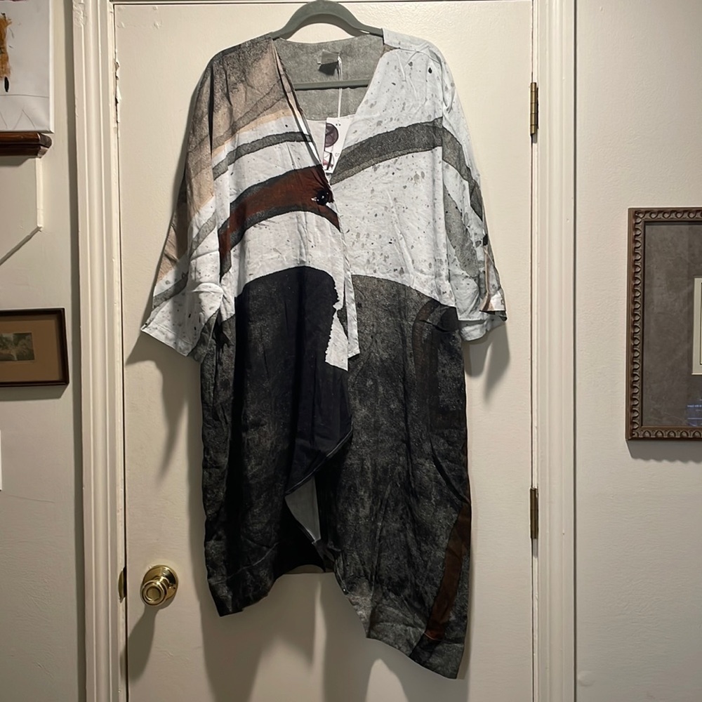 Crea Concept NWT Amazing Abstract Single Button Jacket